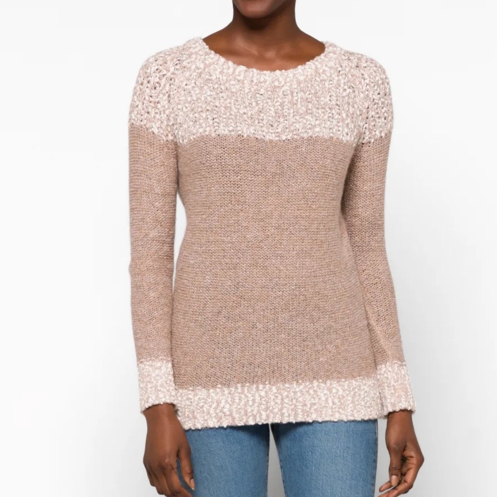 FATE Clairina Textured Sweater Taupe